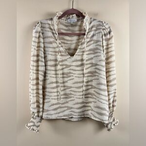 Abbeline Zebra Print Blouse